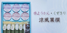 涼風菓撰(水羊羹・くずきり)