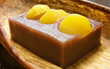 竹皮包み栗蒸し羊羹